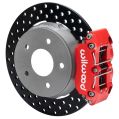 Wilwood 140-17735-DR NDPR hinteres UTV Bremskit gebohrt Rot für Polaris RZR-1