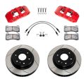 Wilwood 140-17956-R AERO4-DM Direct-Mount Hinteres Bremskit Rot 13.25 für Mercedes Benz Sprinter 2022-2024 AWD-2