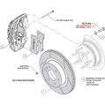 Wilwood 140-17956-R AERO4-DM Direct-Mount Hinteres Bremskit Rot 13.25 für Mercedes Benz Sprinter 2022-2024 AWD-3