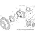 Wilwood 140-9282-DP Forged Dynalite Rear Parking Brake Kit 12.19 Drilled Slotted Polished-3