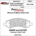 Bremsbeläge Wilwood 150-10-D1084K BP-10 D1084 Street Performance Racing Pads .695-2