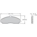 Bremsbeläge Wilwood 150-30-D0731K BP-30 D731 High-Temperature Racing Pads .57-2