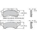 Bremsbeläge Wilwood 150-35-D52K BP-35 D52 High-Temperature Racing Pads .52 .58-2