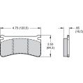 Brake Pads Wilwood 150-40-10416K BP-40 10416 High-Temperature Racing Pads .65-2