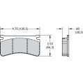 Brake Pads Wilwood 150-45-10420K BP-45 10420 High-Temperature Racing Pads .80-2