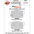 Bremsbeläge Wilwood 150-D0537K PM ProMatrix D537 Street Performance Racing Pads .58-2