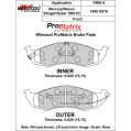 Bremsbeläge Wilwood 150-D0576K PM ProMatrix D576 Street Performance Racing Pads .62-2