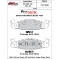 Bremsbeläge Wilwood 150-D0632KPM ProMatrix D632 Street Performance Racing Pads .63-2