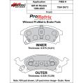 Brake Pads Wilwood 150-D0673K PM ProMatrix D673 Street Performance Racing Pads .575-2