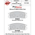Bremsbeläge Wilwood 150-D0698K PM ProMatrix D698 Street Performance Racing Pads .54-2