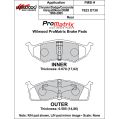 Bremsbeläge Wilwood 150-D0730K PM ProMatrix D730 Street Performance Racing Pads .67-2