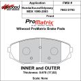 Bremsbeläge Wilwood 150-D0793K PM ProMatrix D793 Street Performance Racing Pads .67-2