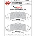 Brake Pads Wilwood 150-D0834K PM ProMatrix D834 Street Performance Racing Pads .66-2