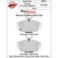 Bremsbeläge Wilwood 150-D0841K PM ProMatrix D841 Street Performance Racing Pads .76-2