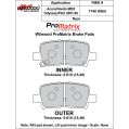 Bremsbeläge Wilwood 150-D0865K PM ProMatrix D865 Street Performance Racing Pads .61-2