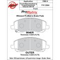 Bremsbeläge Wilwood 150-D0866K PM ProMatrix D866 Street Performance Racing Pads .62-2