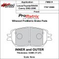 Bremsbeläge Wilwood 150-D0908K PM ProMatrix D908 Street Performance Racing Pads .68-2