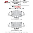 Bremsbeläge Wilwood 150-D0914K PM ProMatrix D914 Street Performance Racing Pads .665-2