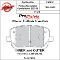 Bremsbeläge Wilwood 150-D0923K PM ProMatrix D923 Street Performance Racing Pads .66-2