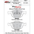 Bremsbeläge Wilwood 150-D0970K PM ProMatrix D970 Street Performance Racing Pads .68-2