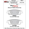 Brake Pads Wilwood 150-D1194K PM ProMatrix D1194 Street Performance Racing Pads .665-2