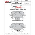 Bremsbeläge Wilwood 150-D1326K PM ProMatrix D1326 Street Performance Racing Pads .66-2