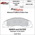 Bremsbeläge Wilwood 150-D1328K PM ProMatrix D1328 Street Performance Racing Pads .735-2