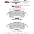 Bremsbeläge Wilwood 150-D1367K PM ProMatrix D1367 Street Performance Racing Pads .71-2