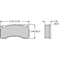 Bremsbeläge Wilwood 15A-10154K-B PolyMatrix A 9225 High-Temperature Racing Pads 1.00 Bedded-In-2