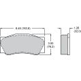 Bremsbeläge Wilwood 15A-10836K PolyMatrix A 4632 High-Temperature Racing Pads 1.26-2