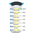 Brake Pads Wilwood 15A-7062K-B PolyMatrix A 9830 High-Temperature Racing Pads 1.18-3