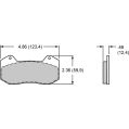 Bremsbeläge Wilwood 15B-10725K PolyMatrix B 6712 High-Temperature Racing Pads .49-2