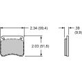 Bremsbeläge Wilwood 15E-8306K PolyMatrix E 5310 Street Performance Racing Pads .39-2