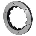 Wilwood 160-11315-GTB GT 72 Curved Vane Rotor Slotted 14.25 Black Right-1
