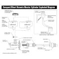 Wilwood 260-10372 Compact Remote Flange Mount Master Cylinder 3/4