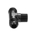 3/4 NPT to AN12 JIC Flare T-PIECE Tree Fuel Oil Adapter Black-2