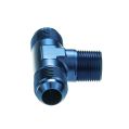 T-Stück adapter 3/4 NPT zu AN12 Blau-2