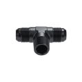 1/4 NPT to AN6 JIC Flare T-PIECE Tree Fuel Oil Adapter Black-1