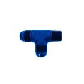 T-Stück adapter 3/8 NPT zu AN8 Blau-1