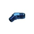 AN10 - 1/2 NPT 45' Fitting Adapter Mänlich-Mänlich Blau-1