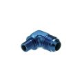 AN12 - 3/4 NPT 90' Fitting Adapter Mänlich-Mänlich Blau-1