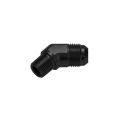 AN4 JIC Flare to 1/4 NPT 45' Straight Hose Fitting Adapter Black-1