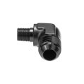 AN4 - 3/8 NPT 90' Fitting Adapter Mänlich-Mänlich Schwarz-2