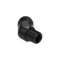 AN6 JIC Flare to 1/8 NPT 45' Straight Hose Fitting Adapter Black-2