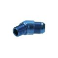AN6 - 3/8 NPT 45' Fitting Adapter Mänlich-Mänlich Blau-4