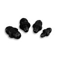 Nippel-Stecker-Stecker AN4/AN6 Schwarz-2