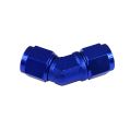 Adapter AN8 45' female-female coupler hose fitting Blue-3