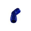 Adapter AN8 45' female-female coupler hose fitting Blue-4