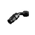 AN -8 AN8 JIC 45' Degree PTFE Fuel Oil Fitting hose end Black-1