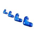 Adapter AN8 90' male-male coupler hose fitting Blue-4
